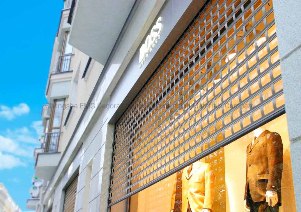 Commercial Rolling Shutter Door Aluminum Roller Shutter Thermal Insulation