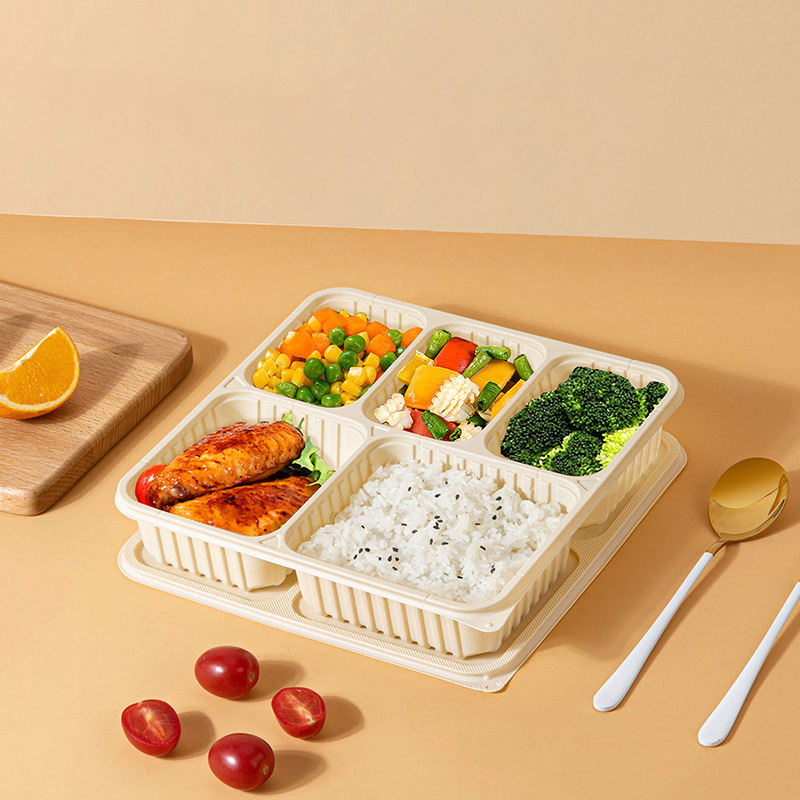 3 Compartment Takeaway Blister Clamshell Microwave Cornstarch Lunch Box