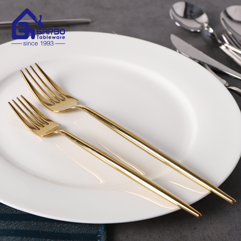 Hot Sale Stock Available Luxury Fancy Wedding Party 420ss Gold Dinner Knife for Retail