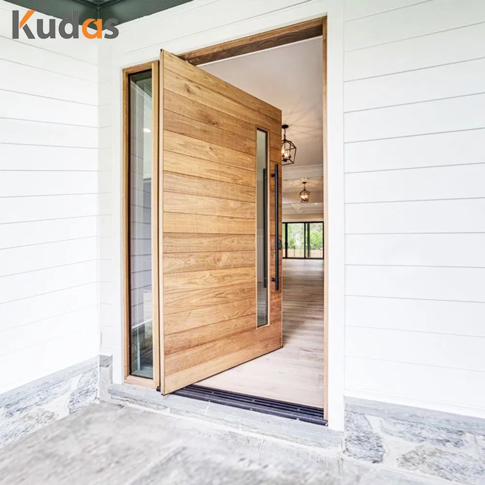 Custom High Quality Security Main Door Wooden Single Main Door for Villa
