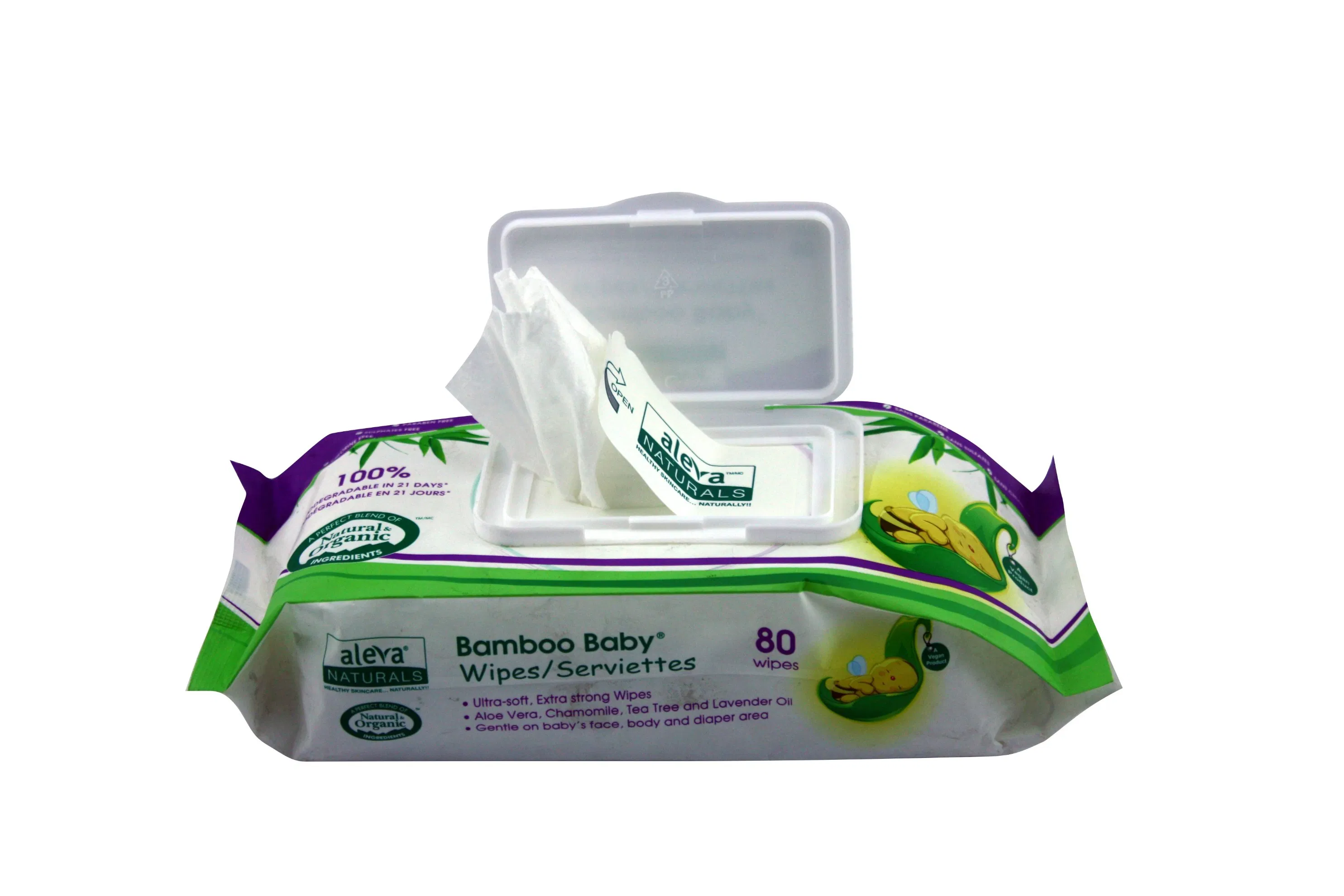 2024 High Quality Private Label Alcohol Free Vitamin Aloe All Natural Wet Wipe
