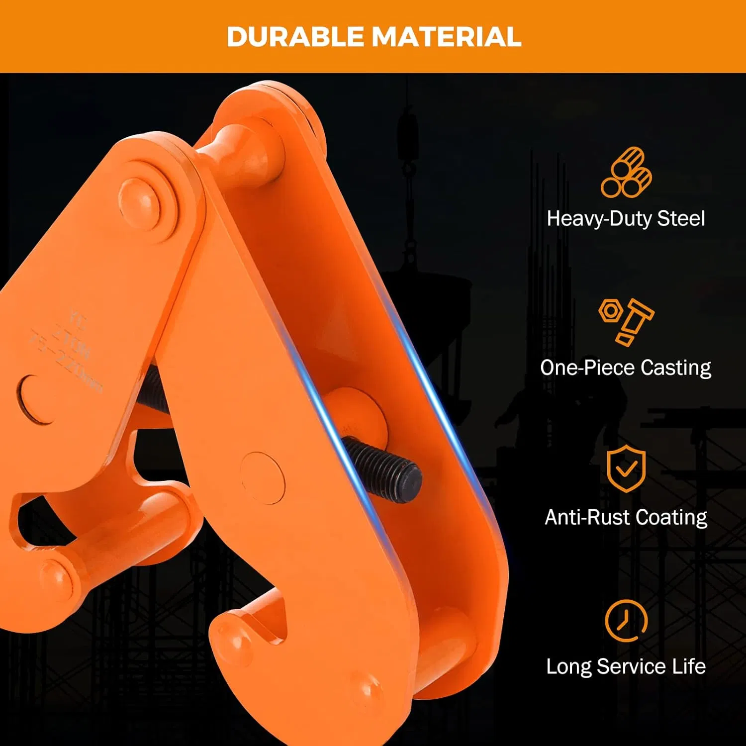 Adjustable H Beam Lifting Clamp Heavy Duty Beam Clamp