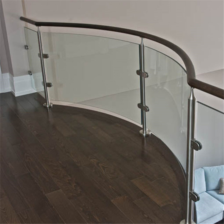Outdoor Rail Post Glass Railing for Staircase Stair