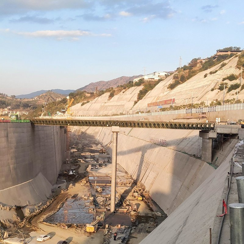 Good Corrosion Resistance Modular Design Stainless Road Bailey Type Bridge Components