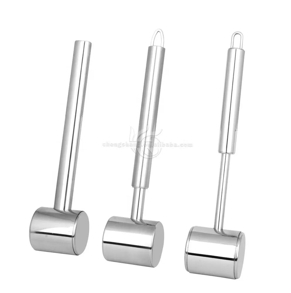 304 Stainless Steel Kitchen Mallet Meat Tenderizer Hammer Tool Kitchen Hammer Crusher