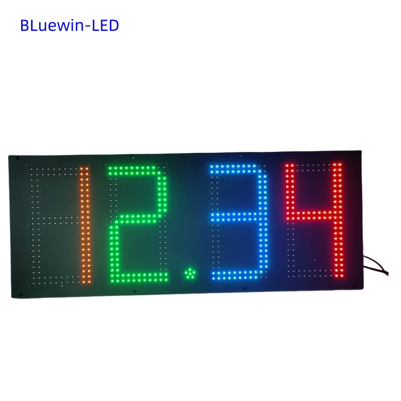 Reliable LED Displays Price Gas Station with 2-Year Warranty Various Heights Gas Station Segment Display RS485
