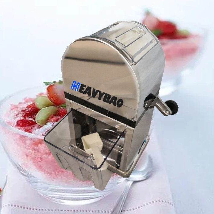 Heavybao Stainless Steel Electric Ice Crusher Ice Shaver Ice Snow Making Machine