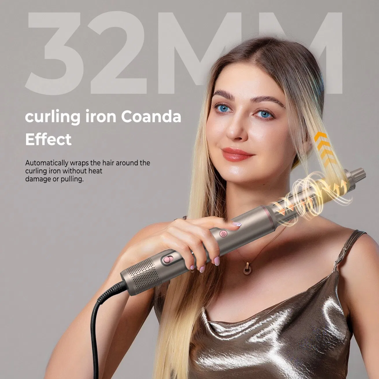 2025 High-Power Hair Dryer, Hair Salon, Barber Shop, 200 Million Negative Ion Hair Care, Hair Dryer, Household Hot Air Comb, Curling Iron, Set Box,