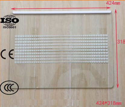 Color Pattern Fritted Tempered Refrigerator Glass with Certificate Ce SGCC