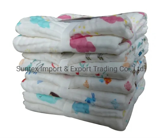 Cotton Muslin Baby Blanket Pre-Washed