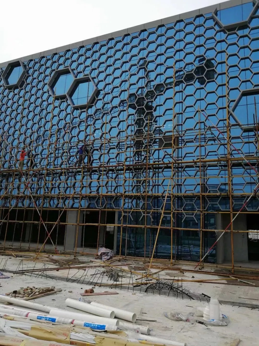 Modern Skyscraper Building Decorative Perforated Metal Facade Cladding