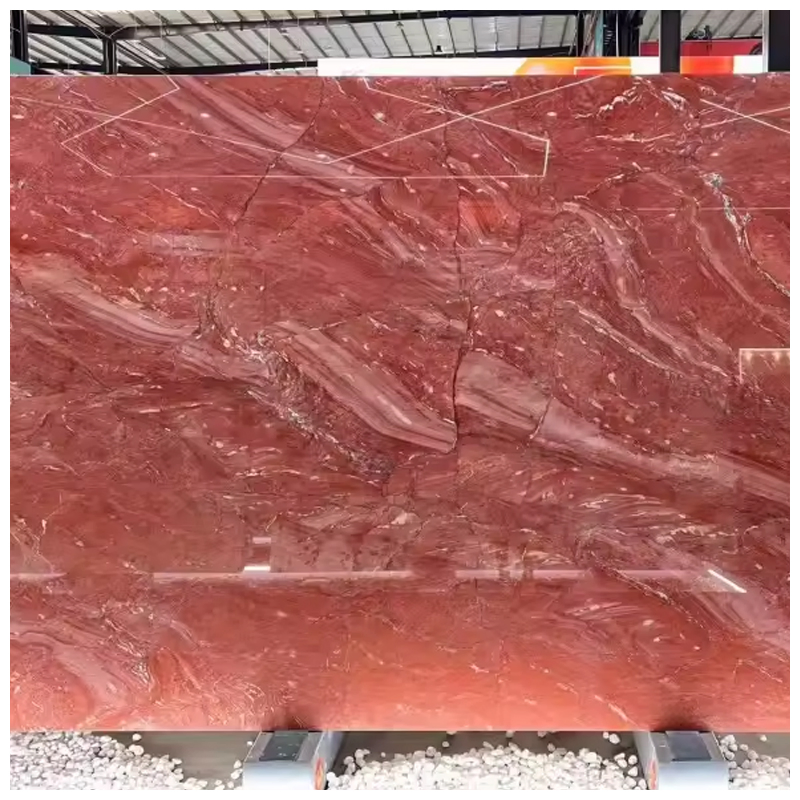 Brazilian Dark Red Polished Xango Exotic Quartzite for Feature Wall and Countertops