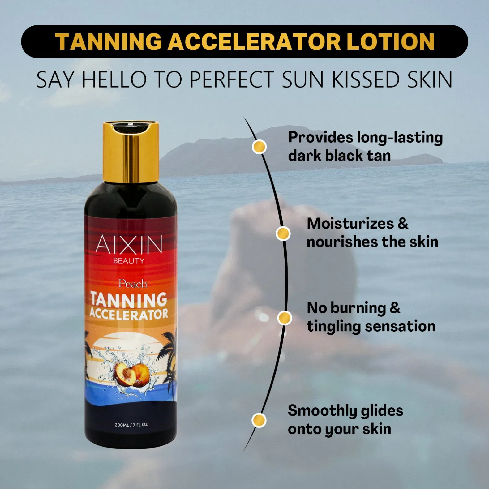 Cosmetics Skin Care The Outdoor Sun Naturally Health Bronzed Peach Tanning Lotion