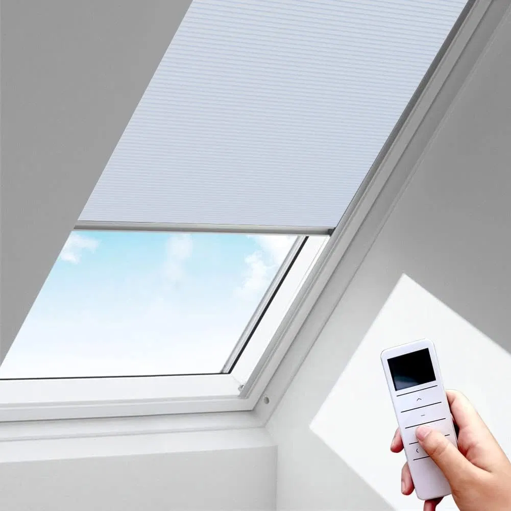 Modern Style Motorized Honeycomb Shade Custom Skylight Blinds Cellular Shades for Window