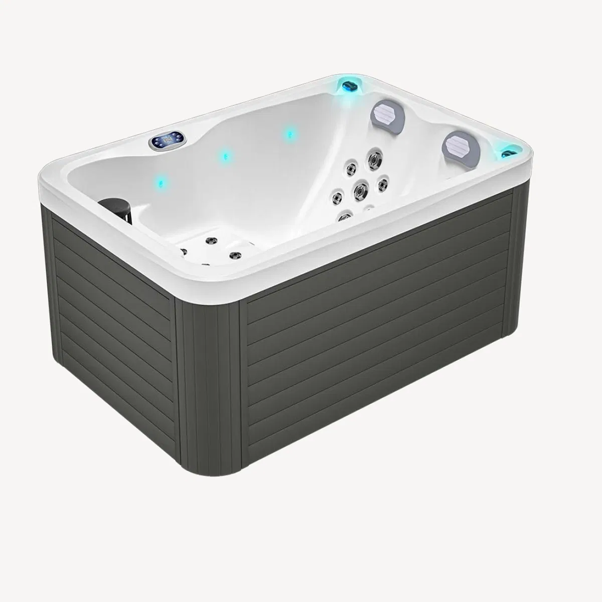 Акриловая ванна для двоих с гидромассажем и подогревом