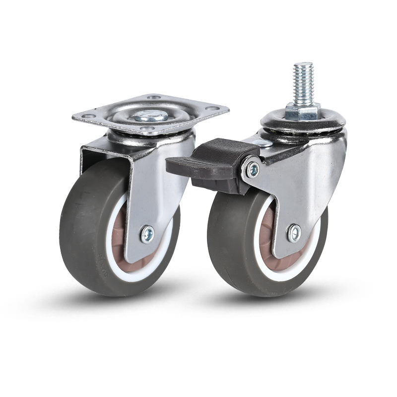 Medical Carts Furniture Rubber Directional Universal Wheels Lightweight TPR Casters