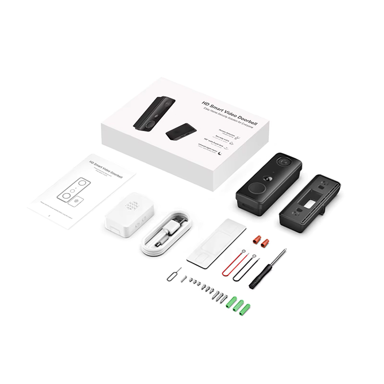 Smartlife APP IP65 Waterproof Home 2 Way Video Wireless Door Bell Rechargeable 5g 2.4G WiFi 3MP/1080P Tuya Smart Video Doorbell