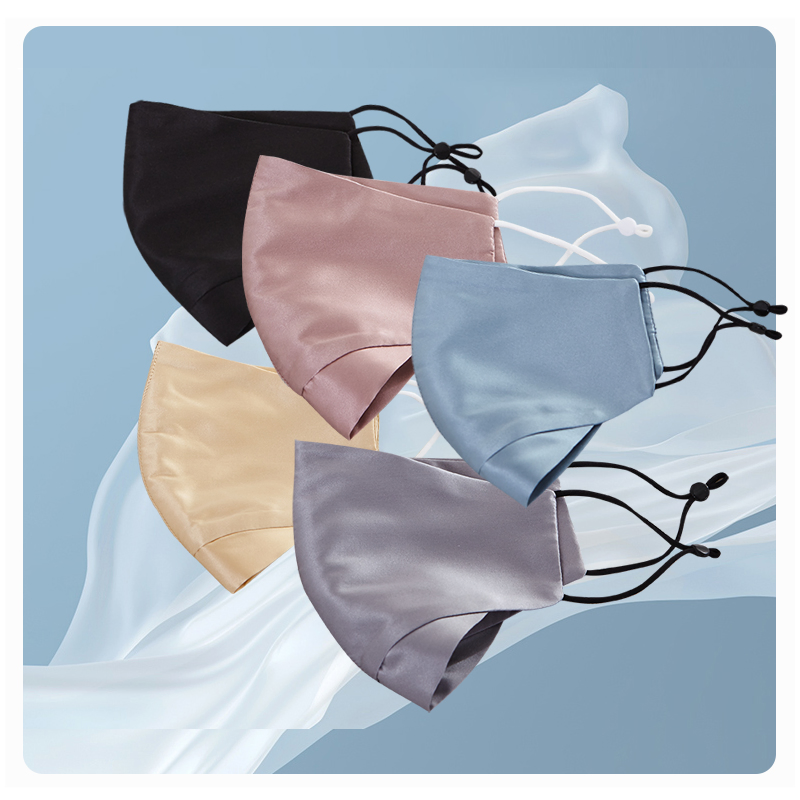 16mm Silk Satin Facemasks with Custom Brand
