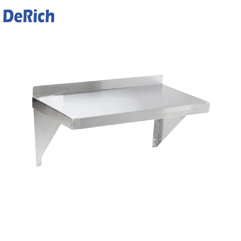 Угловая настенная полка для кухни из нержавеющей стали