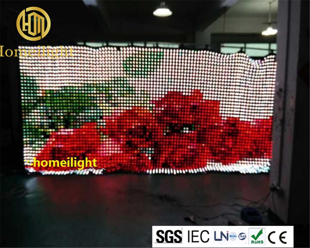 Flexible LED Curtain Display Price Video Wall Display LED Matrix Display