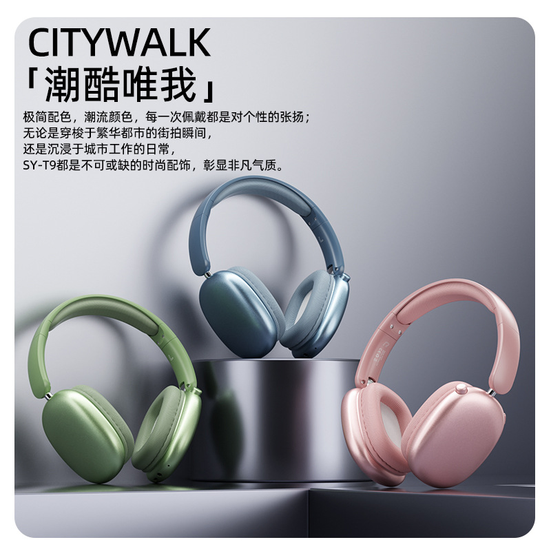5.3 Wireless Bluetooth Headphones Stereo Long Battery Life Headband Style
