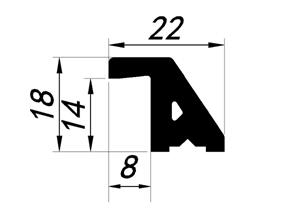 OEM/ODM Extruded WPC Solid Door Profile