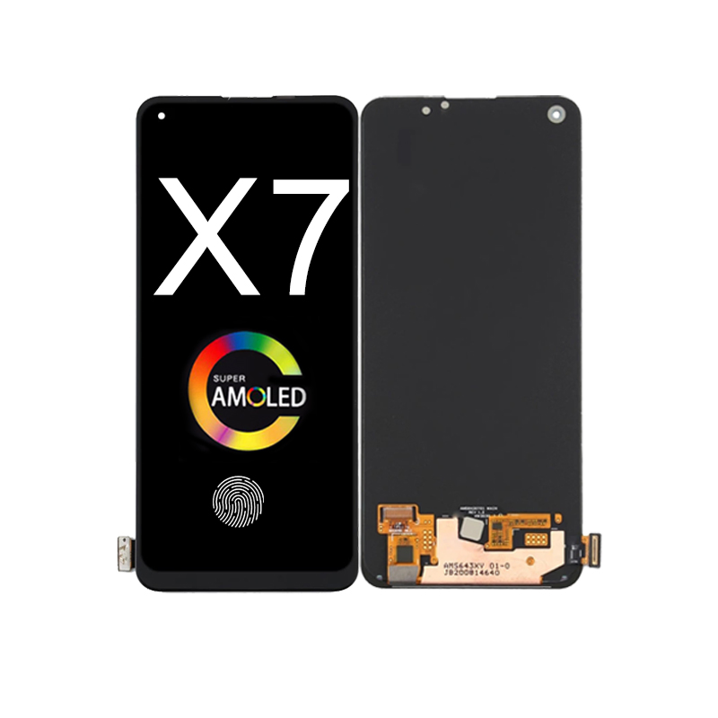 6.4" Original Amoled for Real Me X7 Rmx2176 LCD Display Touch Screen Digitizer Assembly Replacement for Realme X7 5g LCD