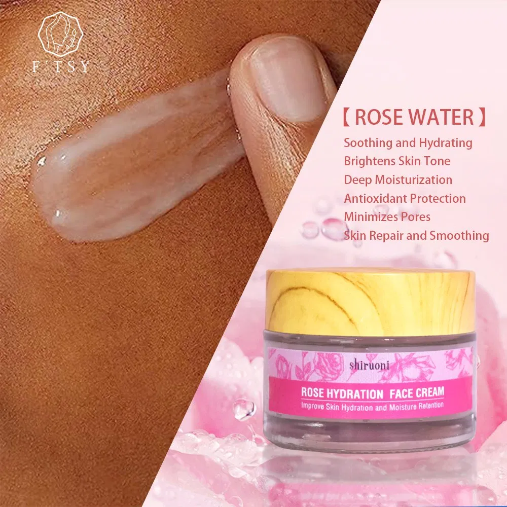 Private Label Whitening Moisturizing Facial Skin Care Kit Bulgaria Rose Set Face Toner Water Mist Serum Cleanse