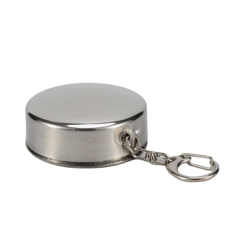 Stainless Steel Metal Camping Cup with Key Chain