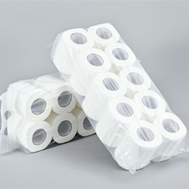 Wholesale Customized Brand Mixed Wood Pulp Embossed Biodegradable Packaging Skin-Friendly Soft Roll Tissue Toilet Paper