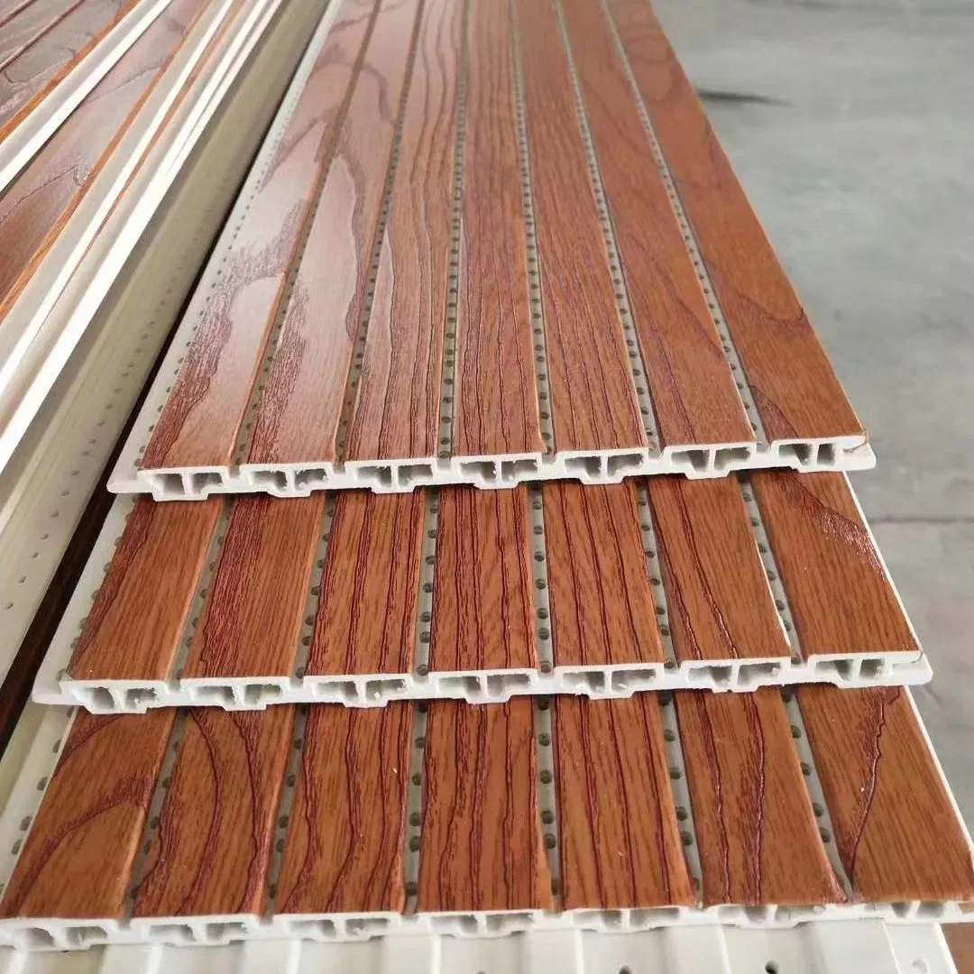 Wood Slat Acoustic Panel Wall Ceiling Soundproofing Interior Decorated Building Material