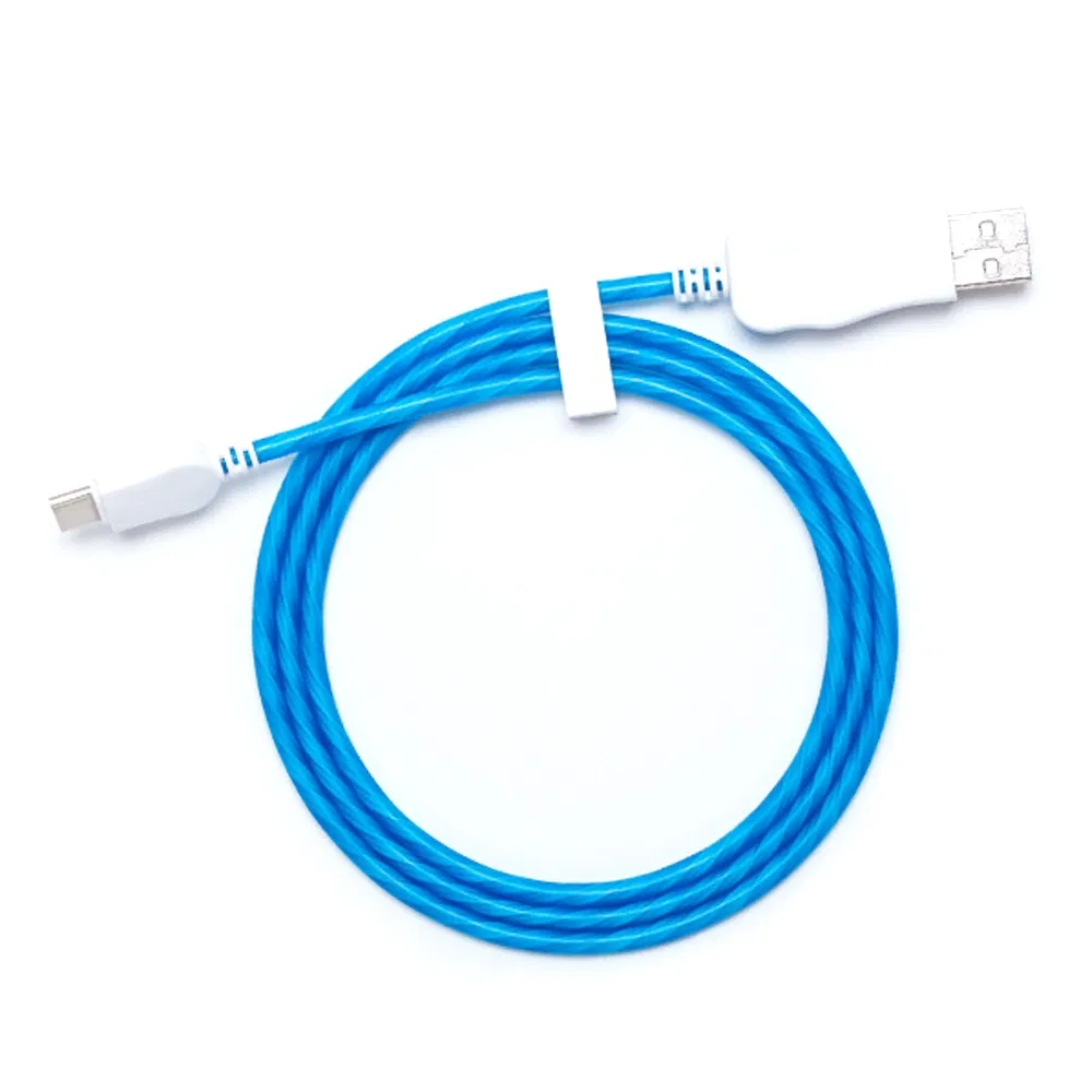 USB-C кабель с подсветкой, светящийся