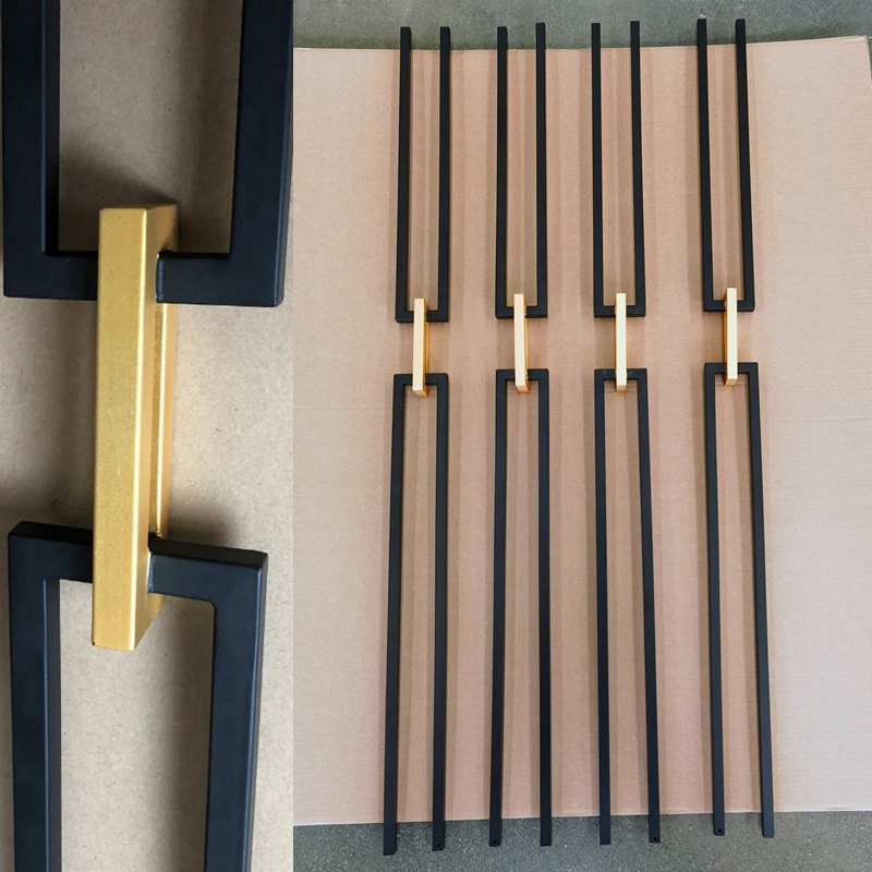 Modern Popular Black with Golden Color Chain Link Wrought Iron Baluster