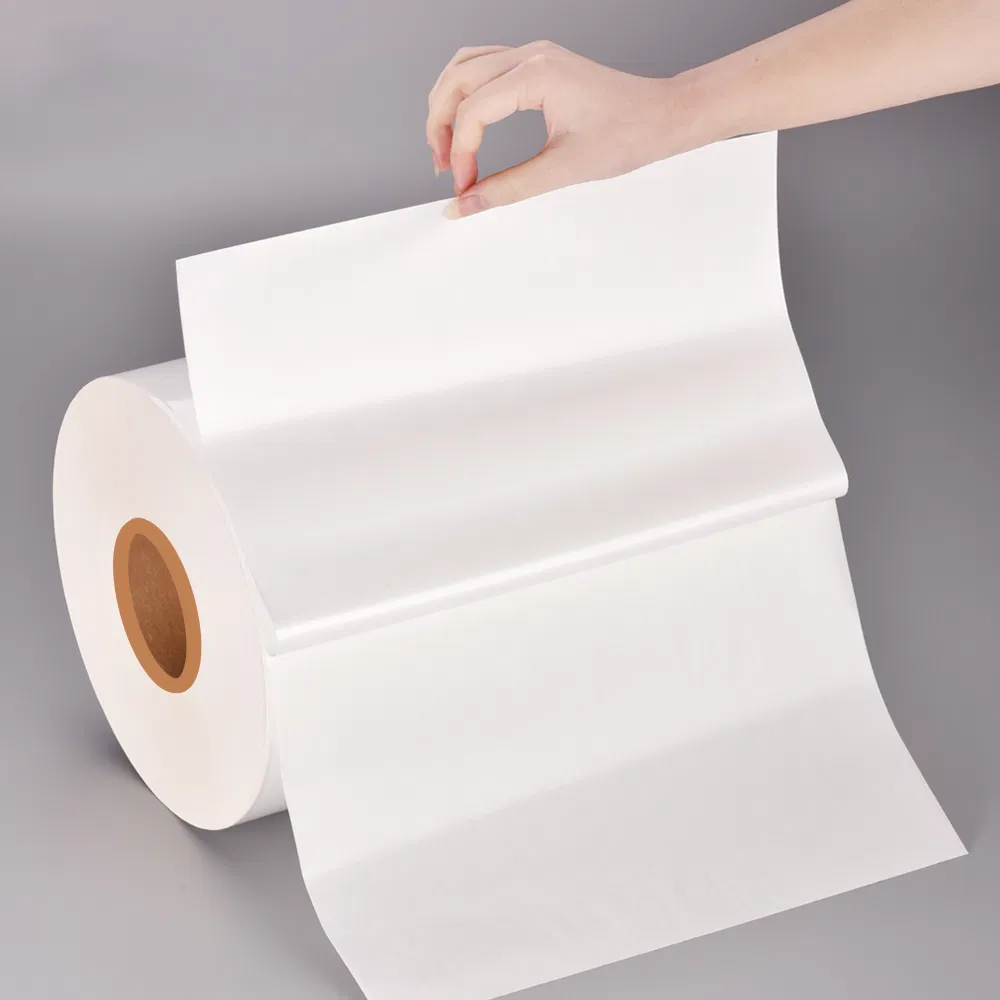 Glossy White BOPP Film for UV Inkjet Drum Marking Vinyl