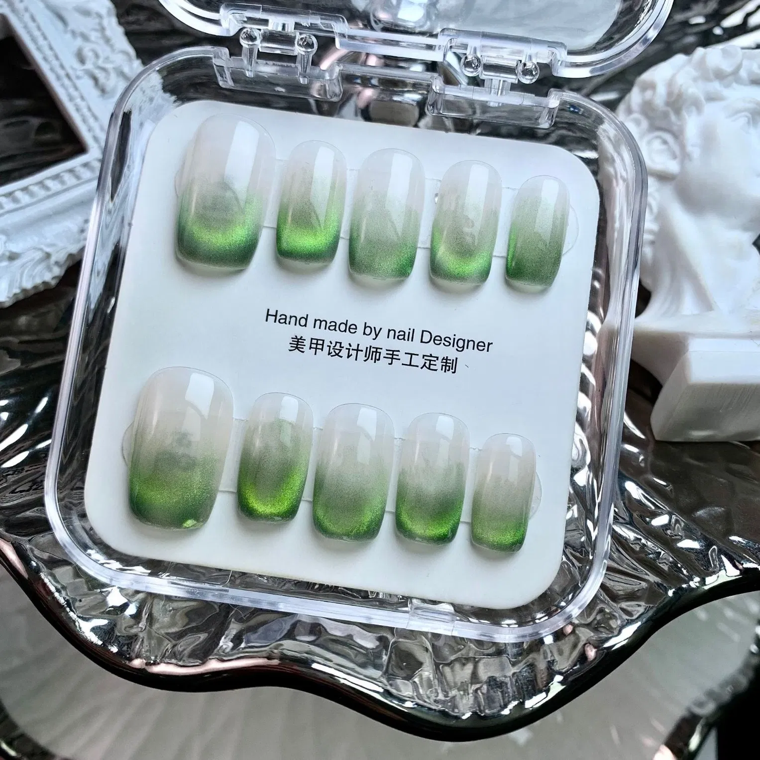 Custom Packing Artificial Nails Supplies Art False Nails Luxury Long Ballerina Press on Nails