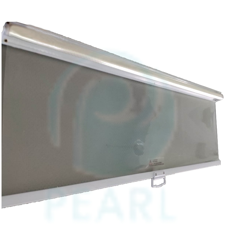 Durable Transparent Solid Decelerate Semi-Automatic Vertical Plastic Night Blind for Ice Locker