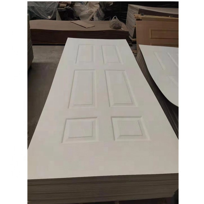 White Primer / Veneer / Melamine Laminated MDF Door Skin Panel