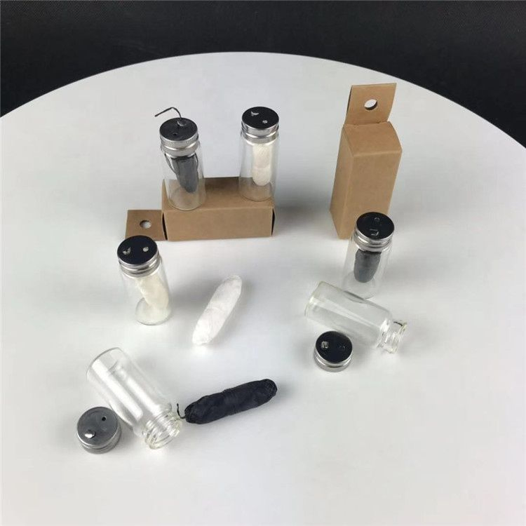 Plastic Free Corn Dental Floss in Reused Glass Bottle
