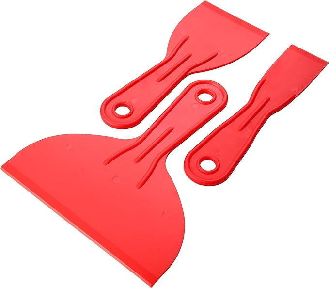 3-Piece Scraper Set Putty Knife, Plastic Paint Scraper, Plastic Scraper
