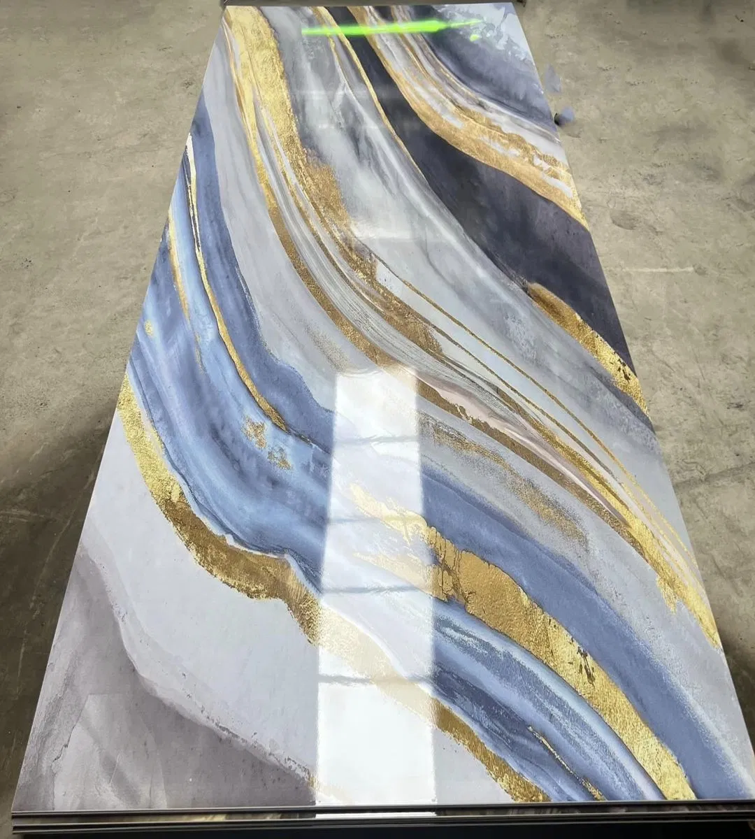 3D PVC Wall Panel Board Artificial Marble Sheet Plastic UV Coating