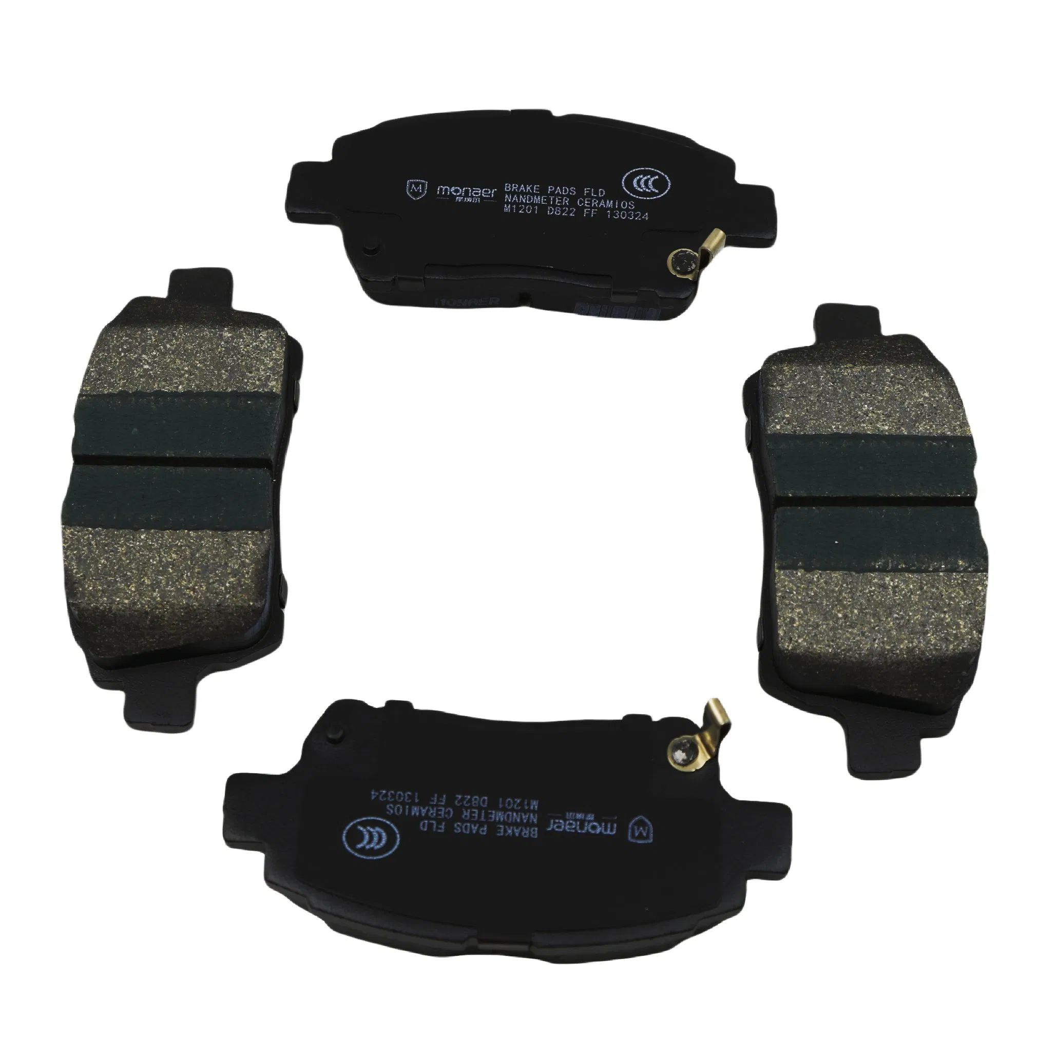 High Performance Monroe Brake Pads D822 Ceramic Front Disc Brake Pads for BYD/Toyota