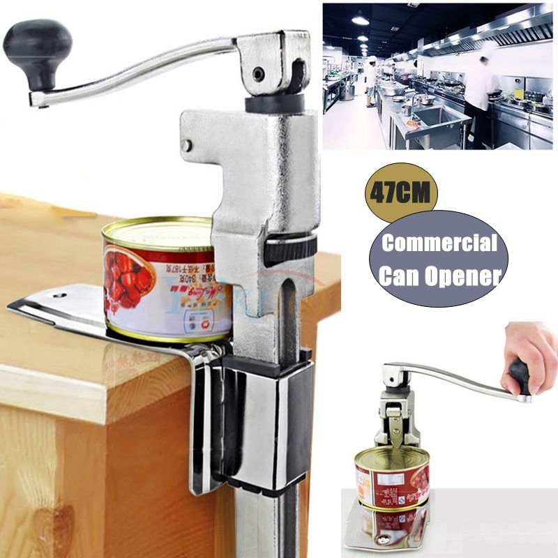 Table Mounted Tin Opener Cast Steel Manual Can Opener for Home Restaurant