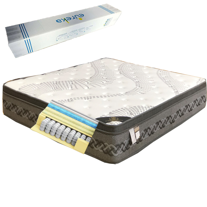 12 Inch Two Sides Turn Over Use Pocket Spring Mattress Colchone Roll in a Box