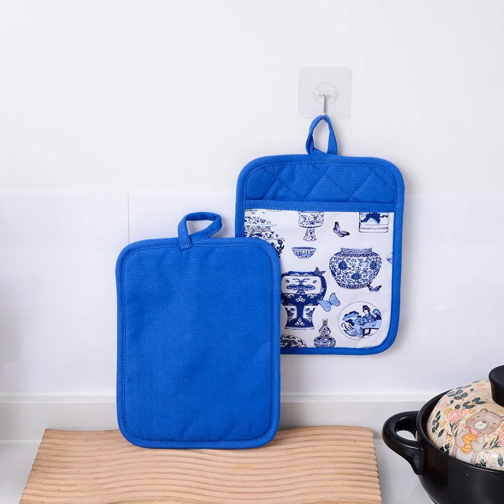 Customized Design Printing Heat Resistant Square Cotton Pot Holder