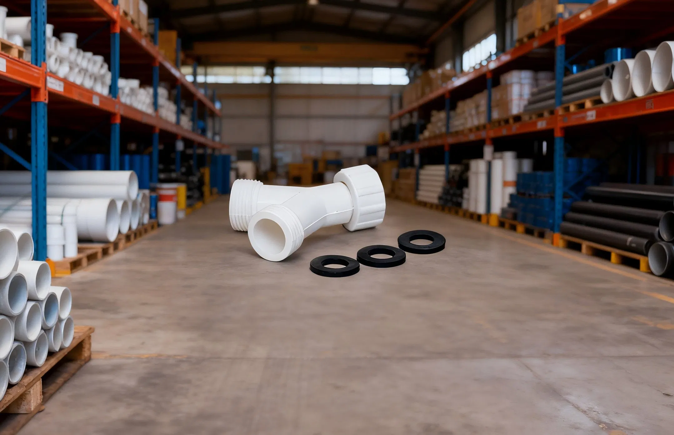 Durable Plastic Y Tee Pipe Valve - Water Fitting for Plumbing System