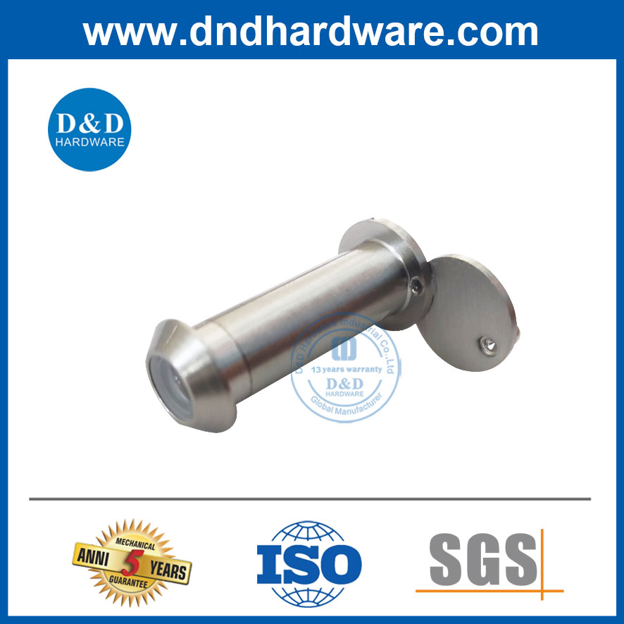 Satin Nickel Wide Angle Peephole Door Viewer for Metal Doors