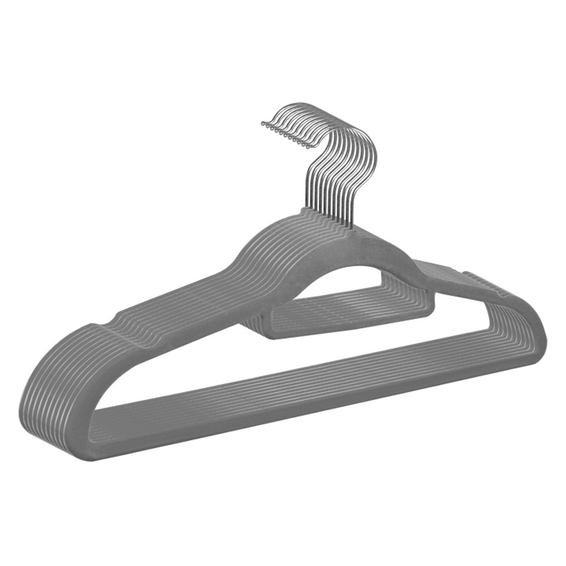 Modern Non-Slip Clothes Hanger 360 Degree Swivel Rose Gold Hook Ultra Thin Flocking Velvet Hangers