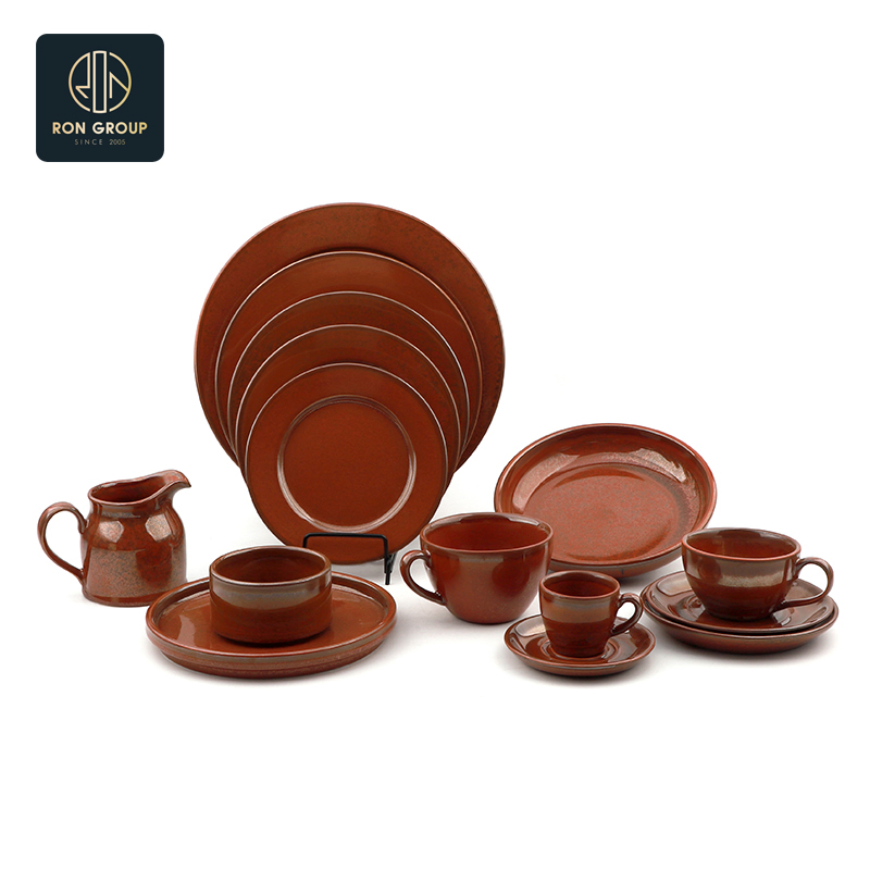 Vintage Wholesale High Quality Porcelain Ceramic Coffee Shop Restaurant Commercial Dinner Cutlery
