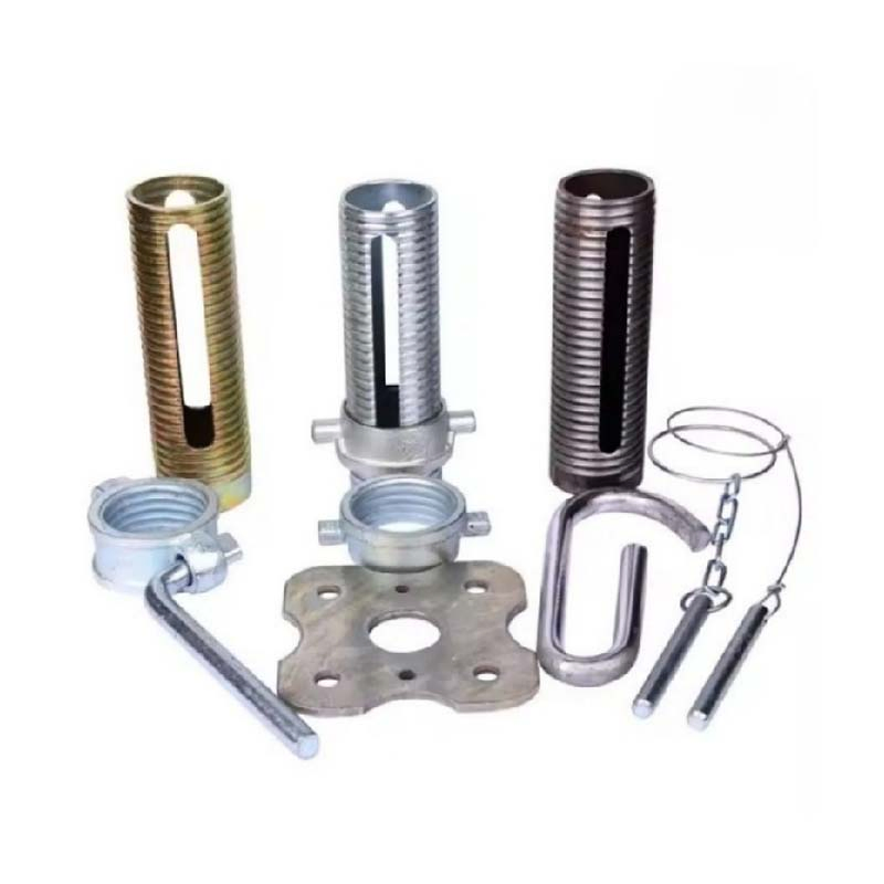 Adjustable Galvanized Steel Prop Base Plate Scaffolding Prop Sleeve for Construction