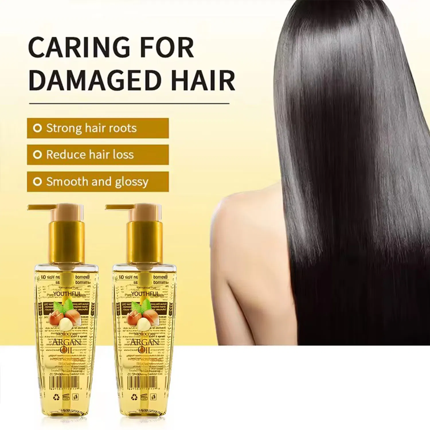 Argan Contains Vitamin E Treats Split Ends and Frizzy Argan Hair Oil